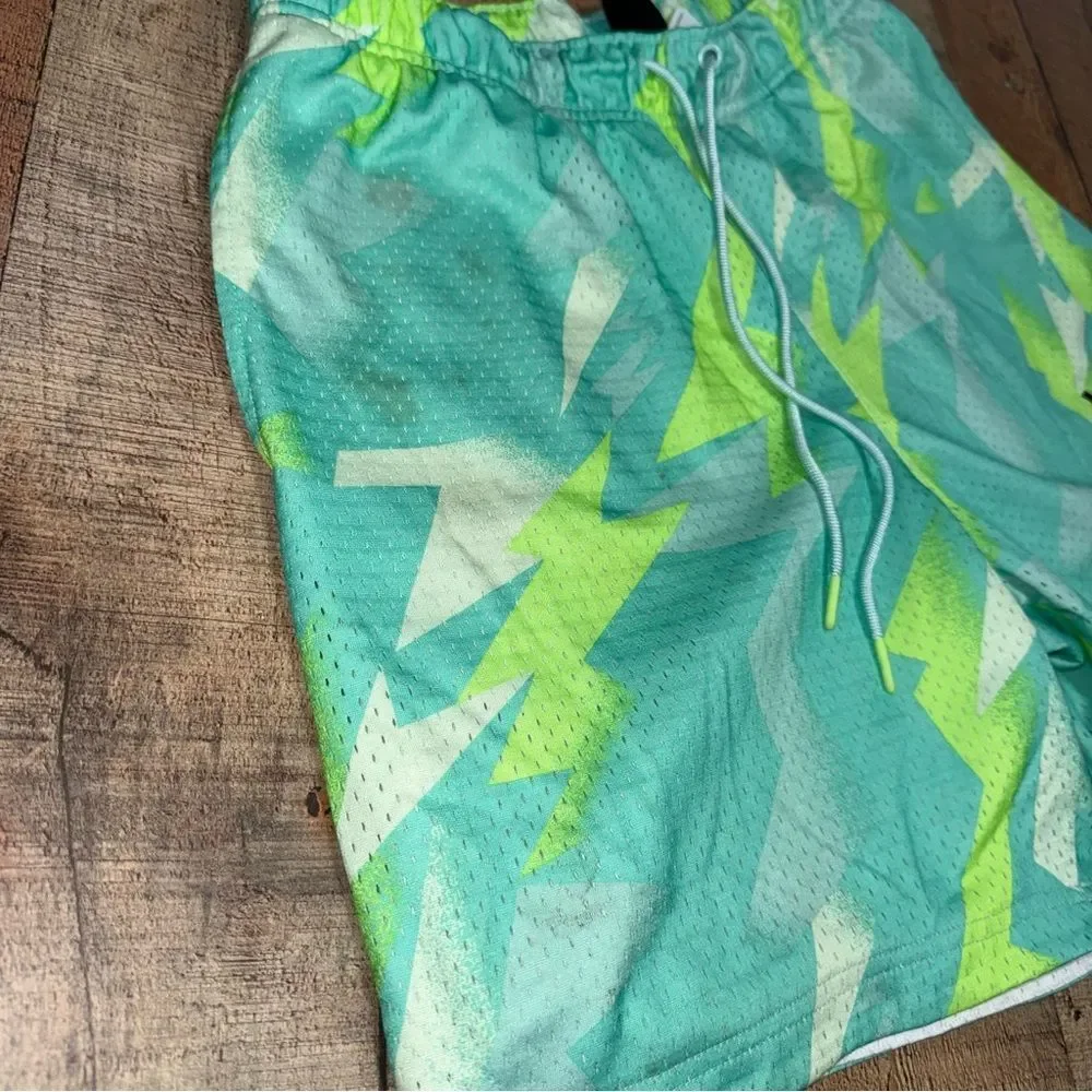 Nike Jordan Jumpman Air Printed Mesh Shorts Sunset Pulse size L